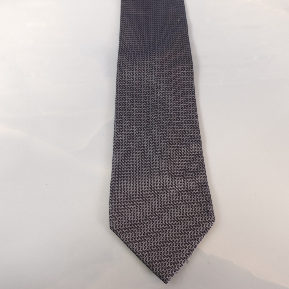 Gucci Neck Tie Mens Blue Silk Grenadine Luxury Wedding Basic Simple Modern Italy - Picture 2 of 12